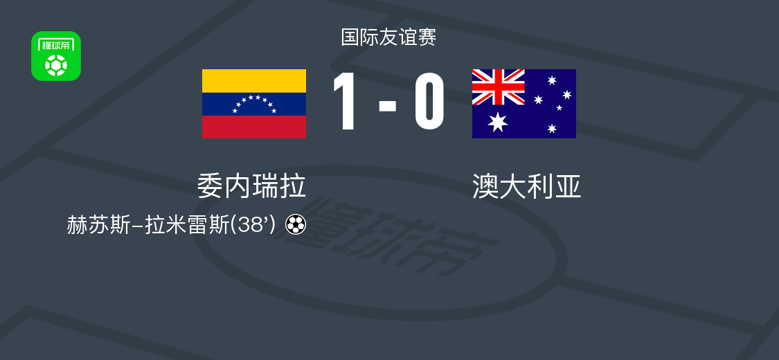 委内瑞拉1-0澳大利亚，赫苏斯-拉米雷斯一锤定音