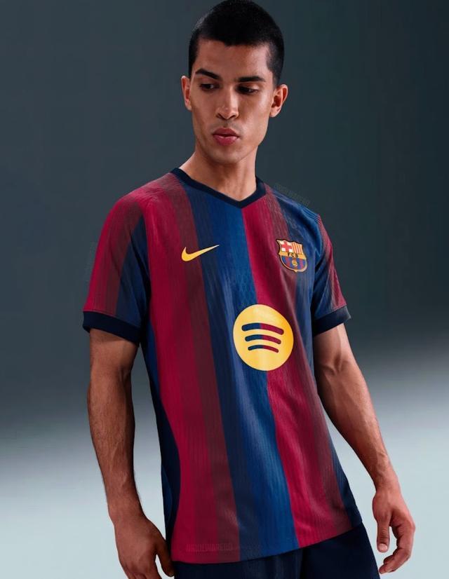 巴萨26/27赛季主场球衣谍照：配色灵感源自翻新后的诺坎普