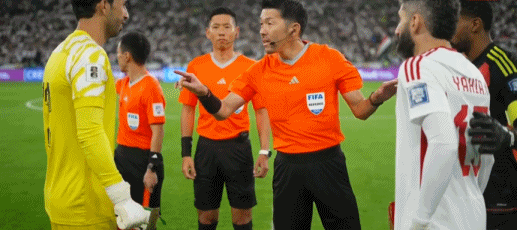 半场：伊拉克0-0阿联酋，布鲁诺错失良机