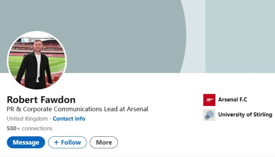 太阳报独家：曼联挖角阿森纳公关主管 将在26年加入团队