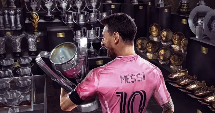 或成50冠+第一人！梅西合同还有3年，加盟875天已夺3冠