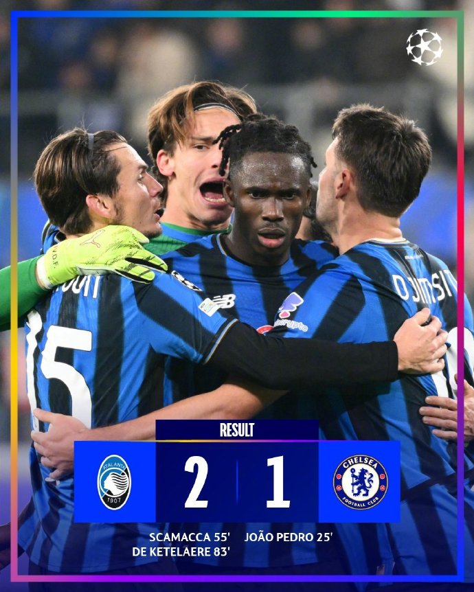 切尔西赢巴萨后连续4场不胜 欧冠掉出前八&英超掉至第五