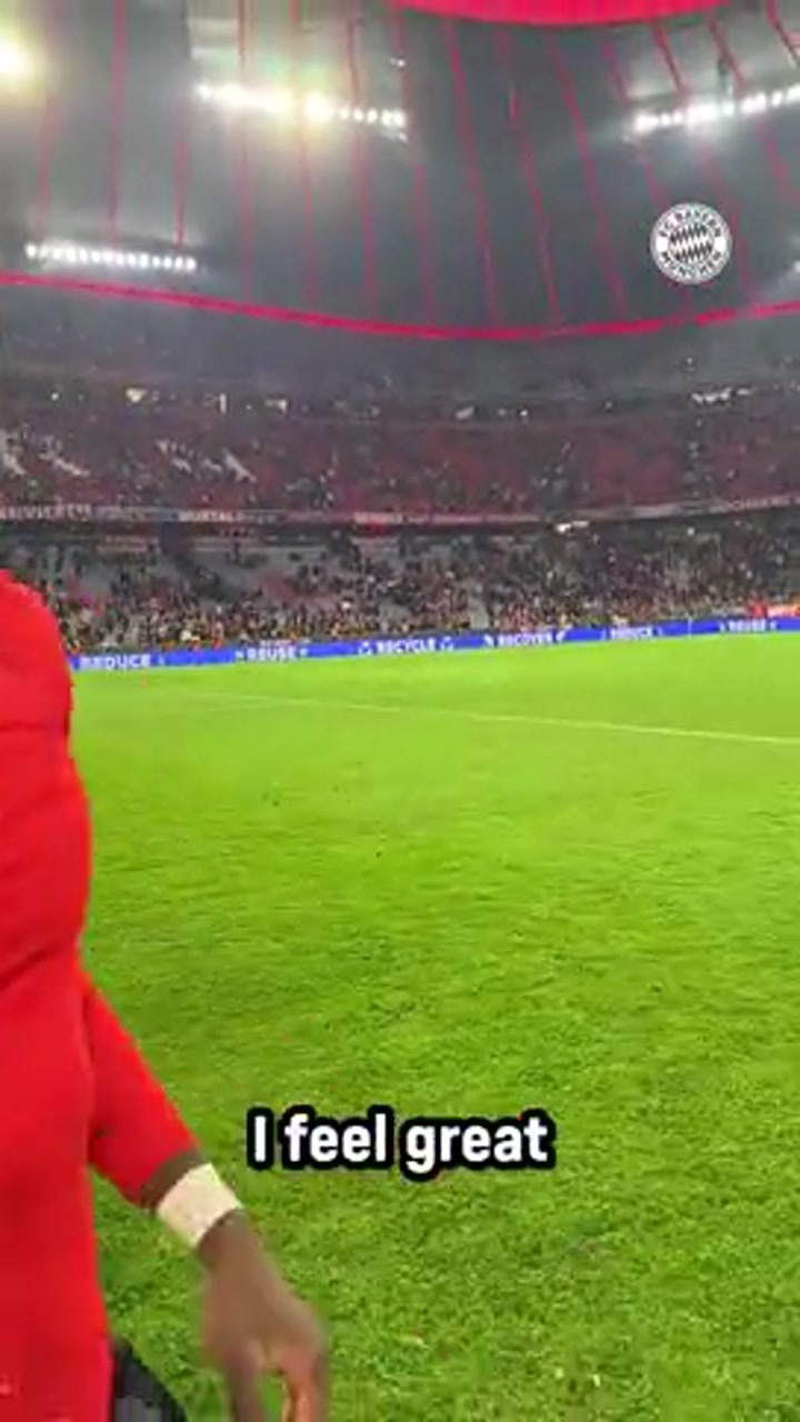 阿方索-戴维斯赛后对镜头喊话：复出的感觉太棒了！