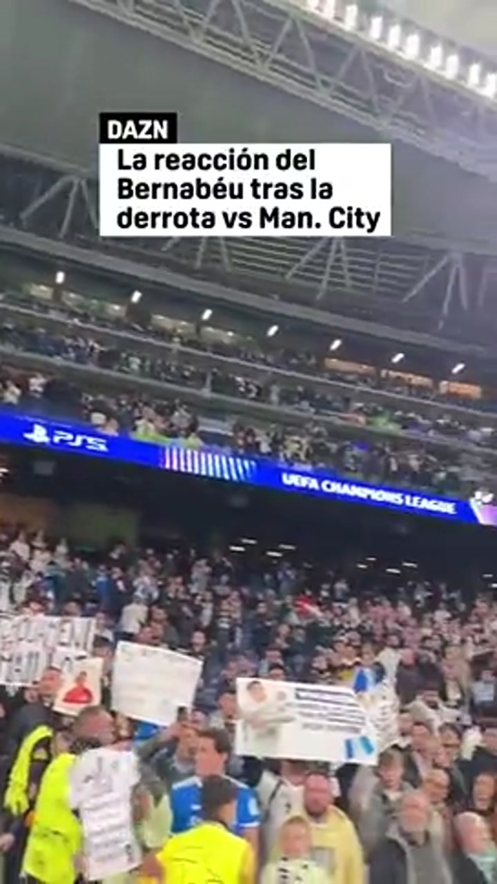 皇马主场1-2遭曼城逆转 实拍皇马球迷赛后狂嘘