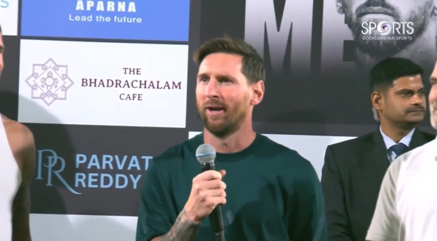 梅西印度行现场发言：感谢大家今天以及一直以来对我的爱