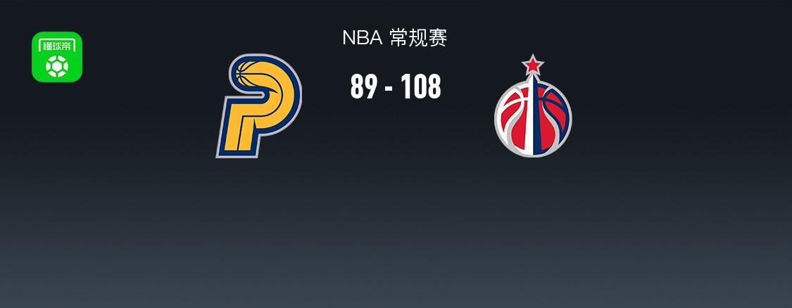 NBA战报：奇才108-89步行者，巴格利23+14+1