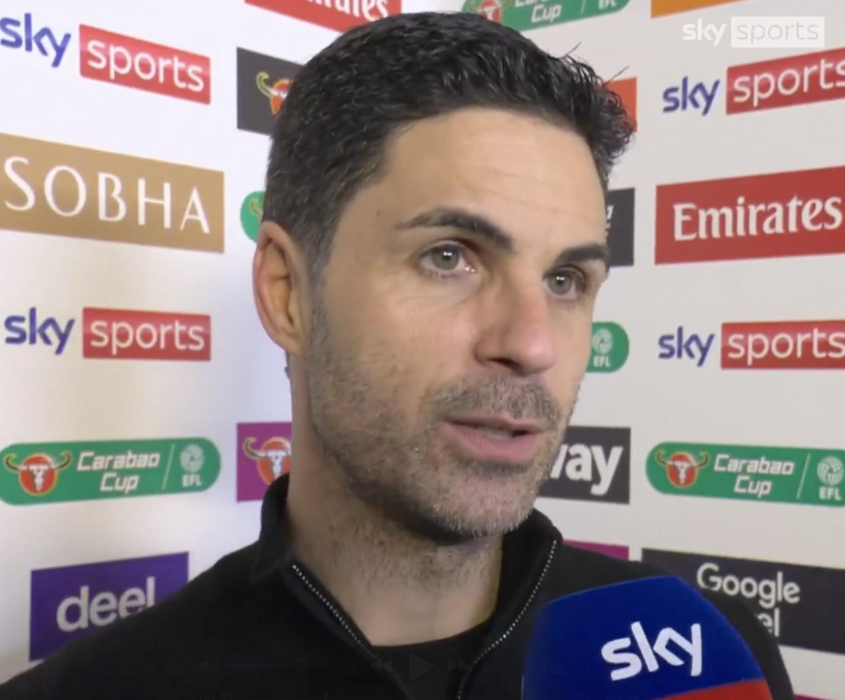 阿尔特塔：像这样的出色征程会给球员带来很多的积极因素