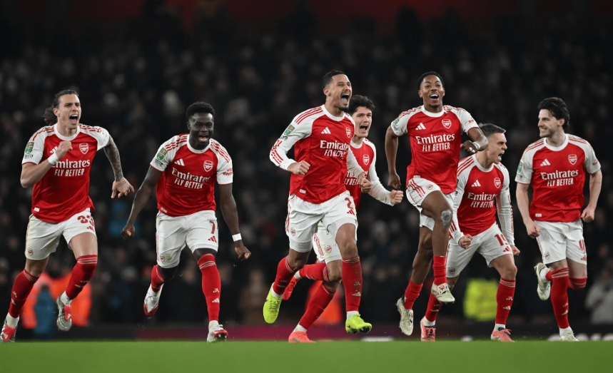 太稳了！阿森纳点球大战近51次罚球命中47球