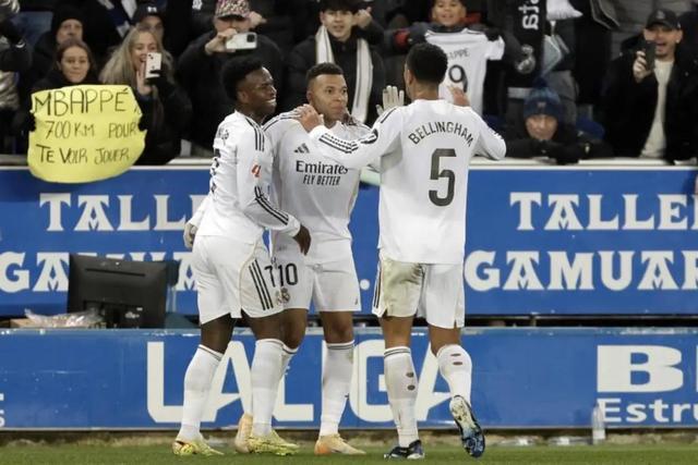 皇马2025射手榜：姆巴佩59球断层领先，领先队内第二名46球