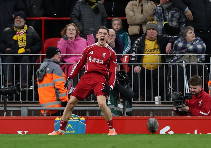 维尔茨打进利物浦生涯首球 加盟红军23场1球5助攻