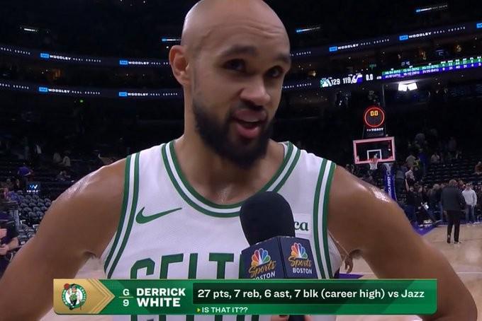 单场竟有7盖帽，绿军怀特创队史后卫盖帽数新高&生涯新高