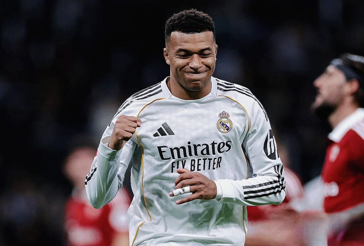 五大联赛2025年射手榜：姆巴佩39球第1，凯恩31球，哈兰德27球