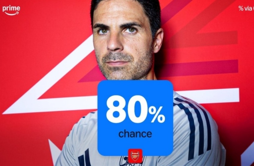 OPTA英超夺冠概率：阿森纳80% 利物浦仅0.1%