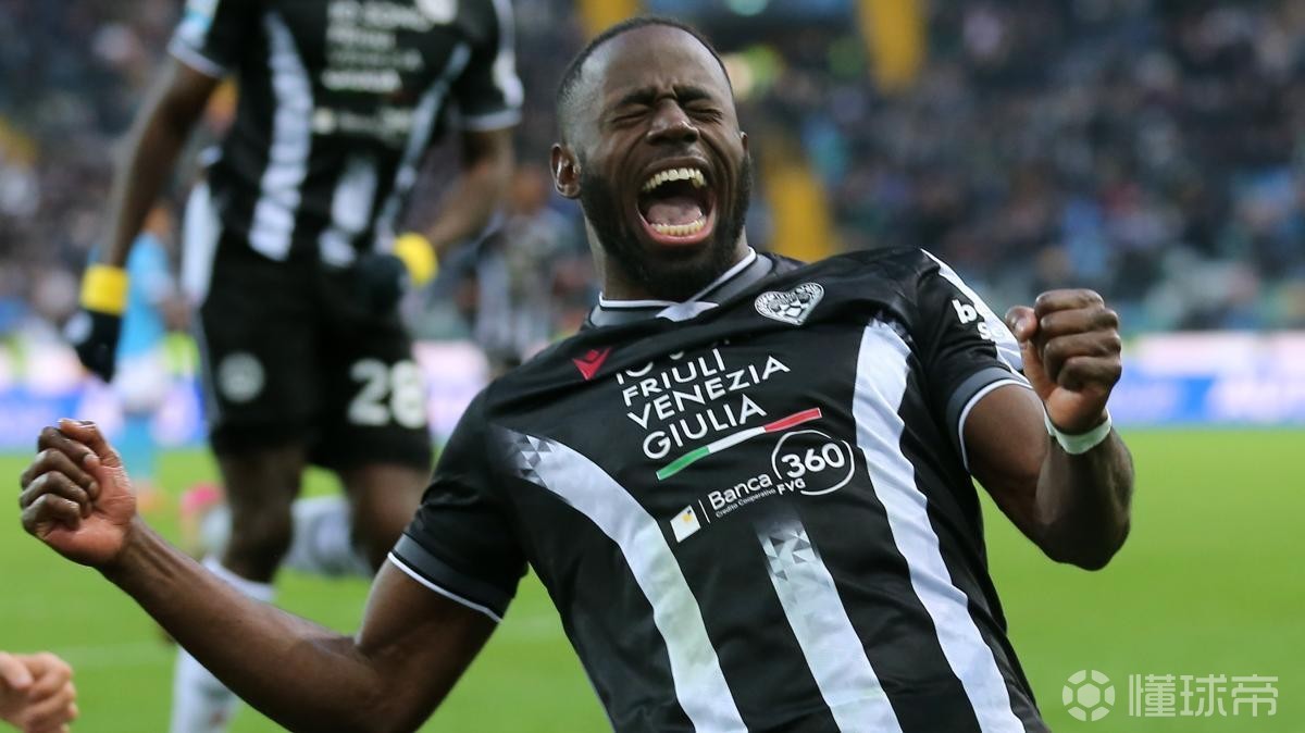 乌迪内斯前锋凯南：我觉得我是意甲排名第三的前锋