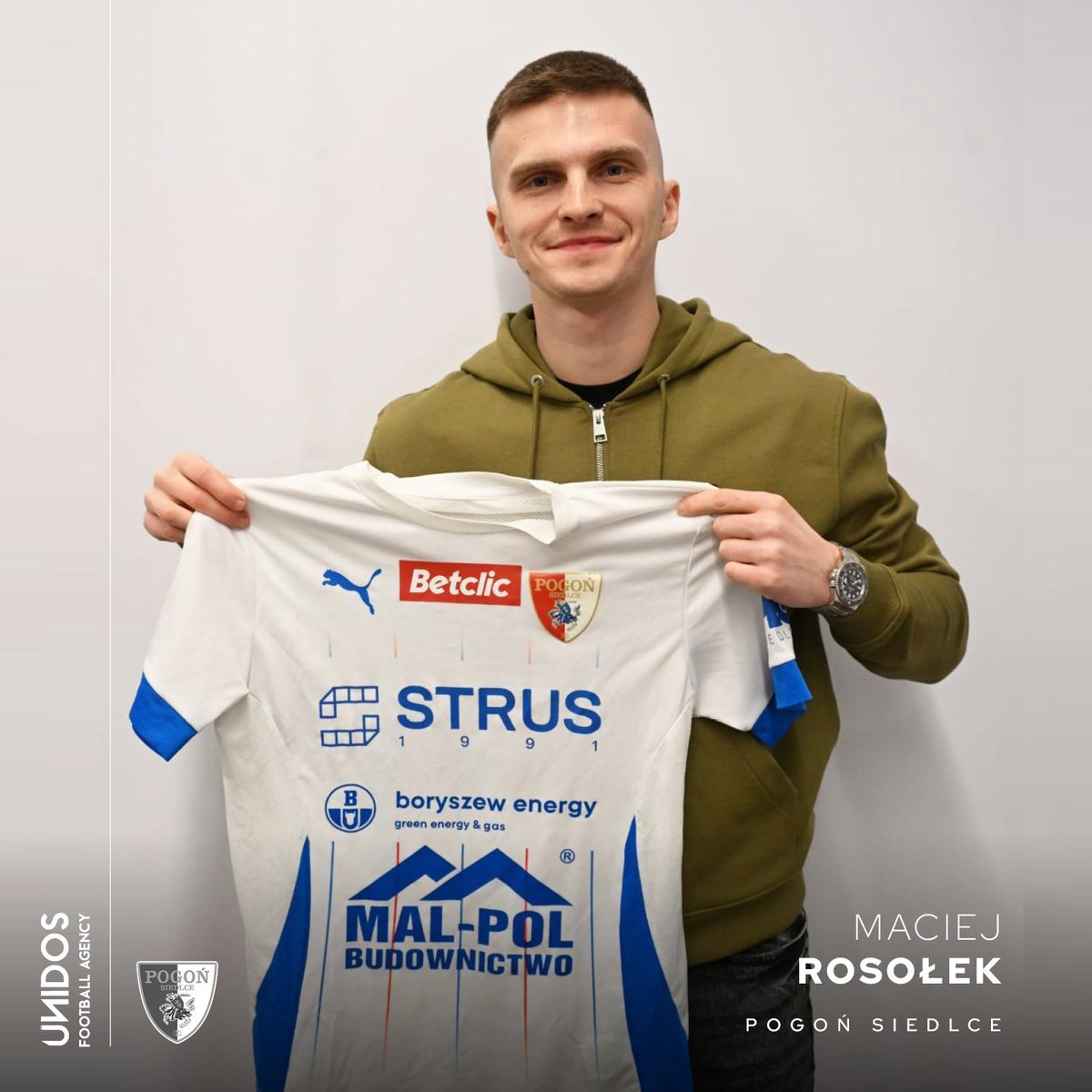 官方：前波兰青年国脚罗索韦克租借加盟谢德尔采波贡