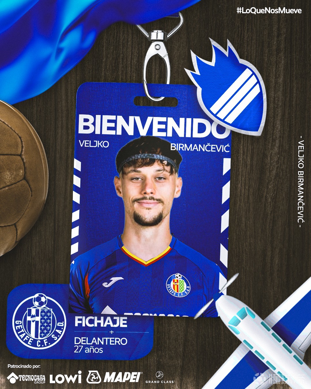 官方：赫塔费租借比尔曼切维奇、签下亚当-谢拉迪