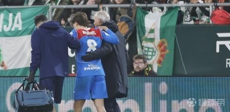 马竞官方：巴里奥斯因肌肉不适被换下，将接受进一步检查