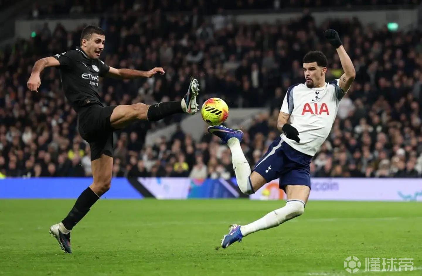 热刺本赛季每脚射门的平均预期进球仅0.09，排名英超倒数第三