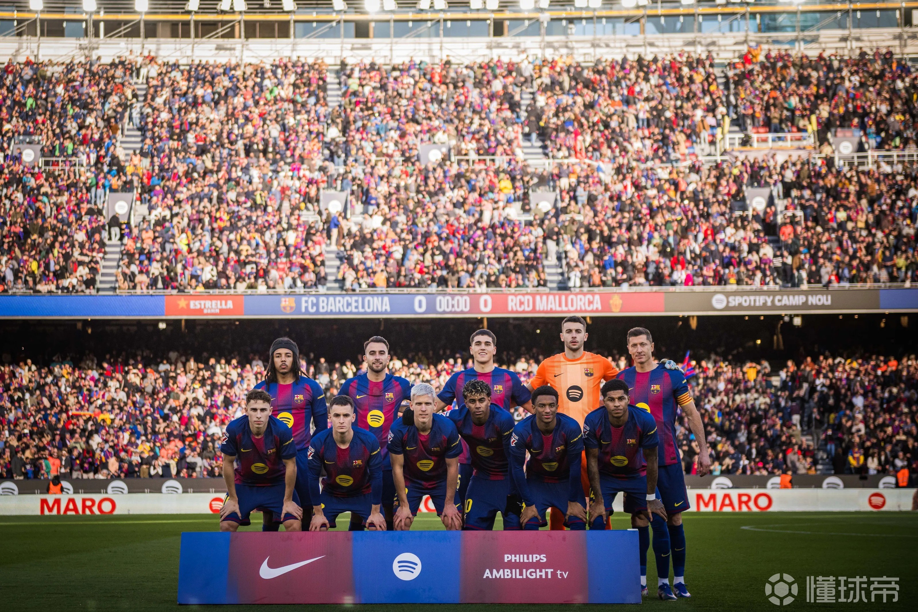 巴萨第7次取得西甲赛季开局主场11连胜，上一次是1981/82赛季