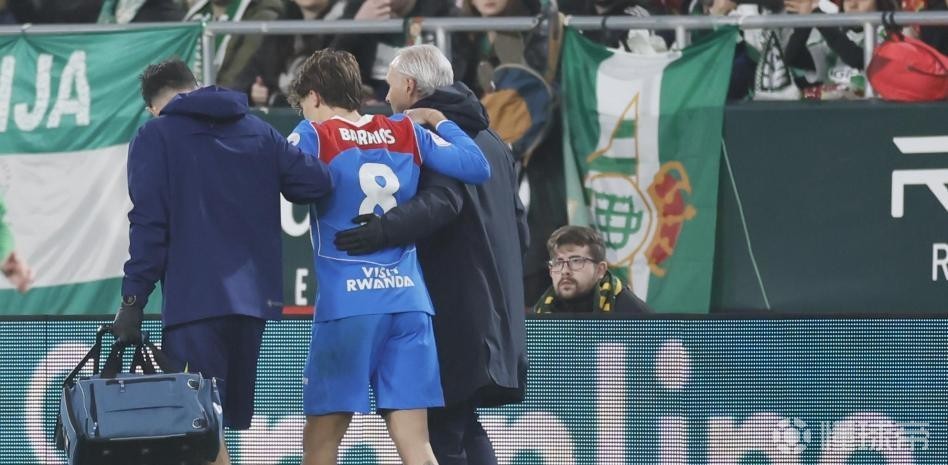 世体：巴里奥斯将缺阵一个月，预计3月8日对阵皇家社会复出