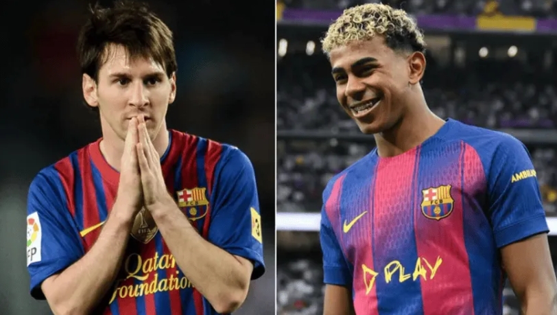 亚马尔18岁零204天为巴萨打进第40球 梅西同龄时仅3球