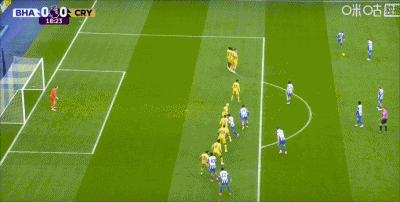 半场：布莱顿0-0闷平水晶宫，邓克头球造险，双方机会不多