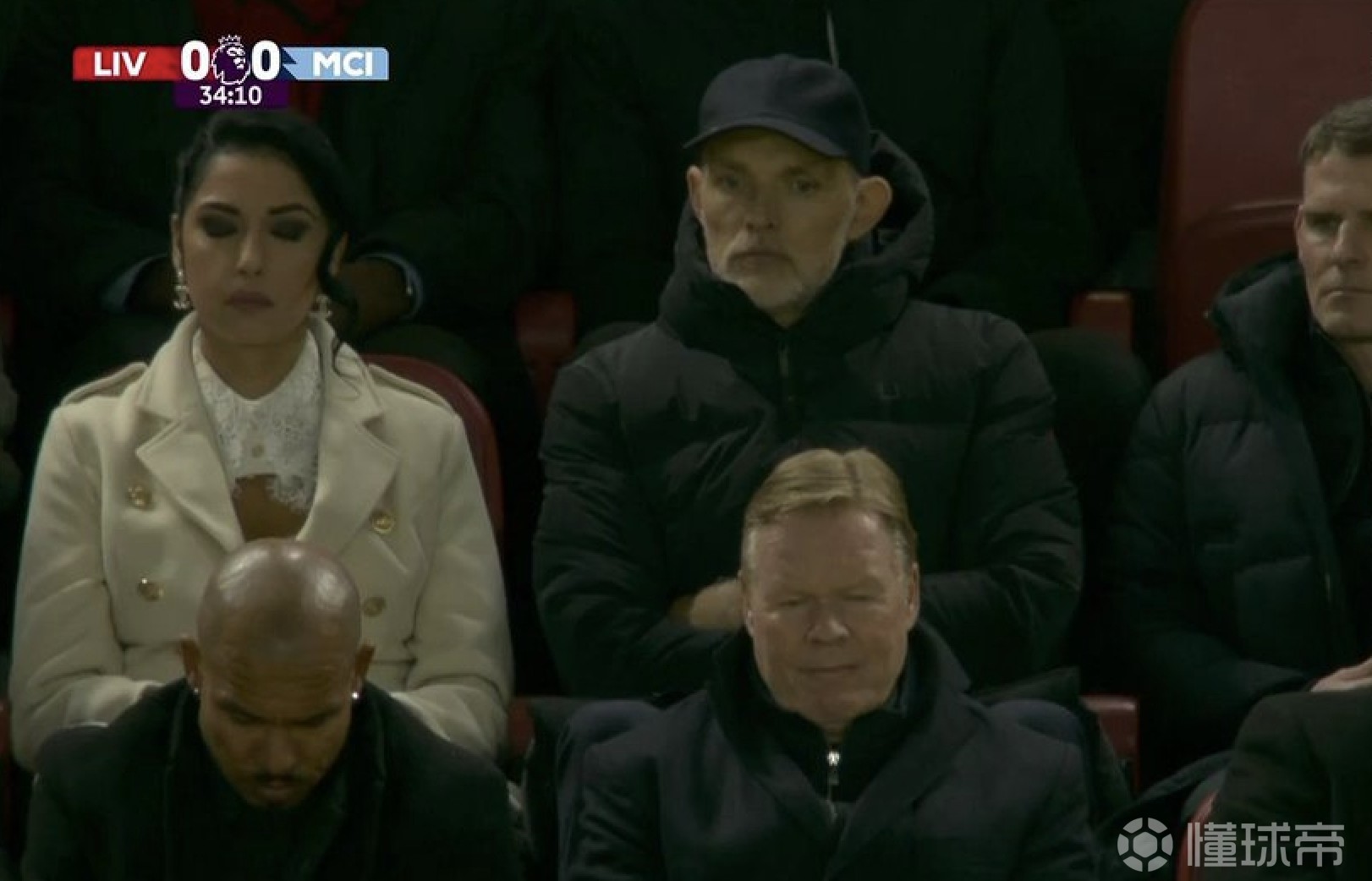 考察球员，图赫尔和科曼现场观看利物浦vs曼城