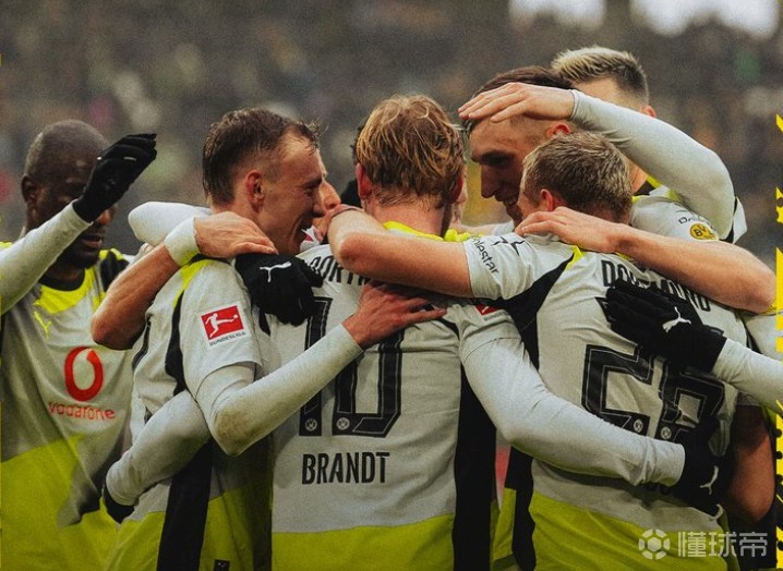 只差拜仁3分，多特达成德甲5连胜+连续14轮不败