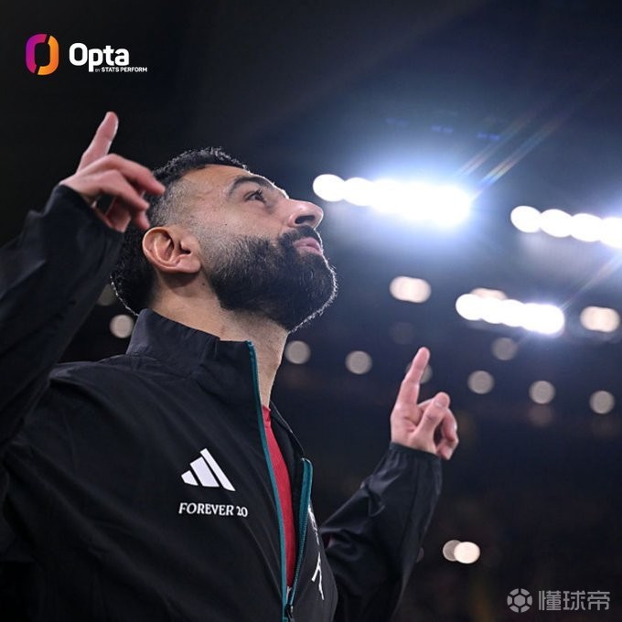 自上赛季起，萨拉赫在红军已15次单场比赛同时取得进球和助攻