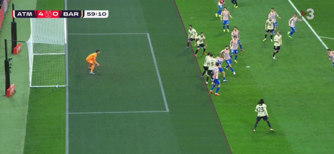 CTA发言人：库巴西对马竞进球被吹是正确的，手动画线正确