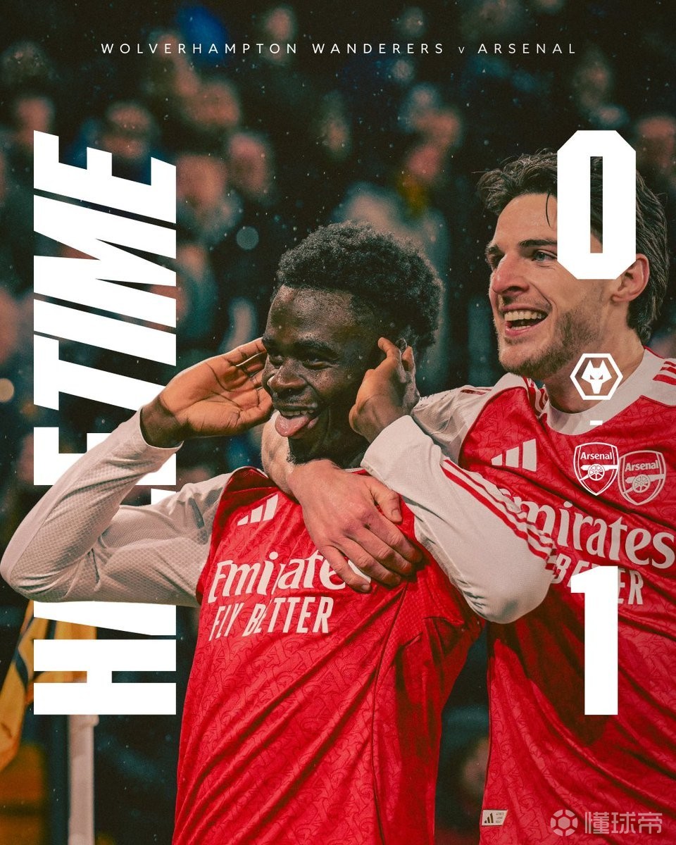 阿森纳本赛季英超第14次半场没让对手射正，同期联赛最多