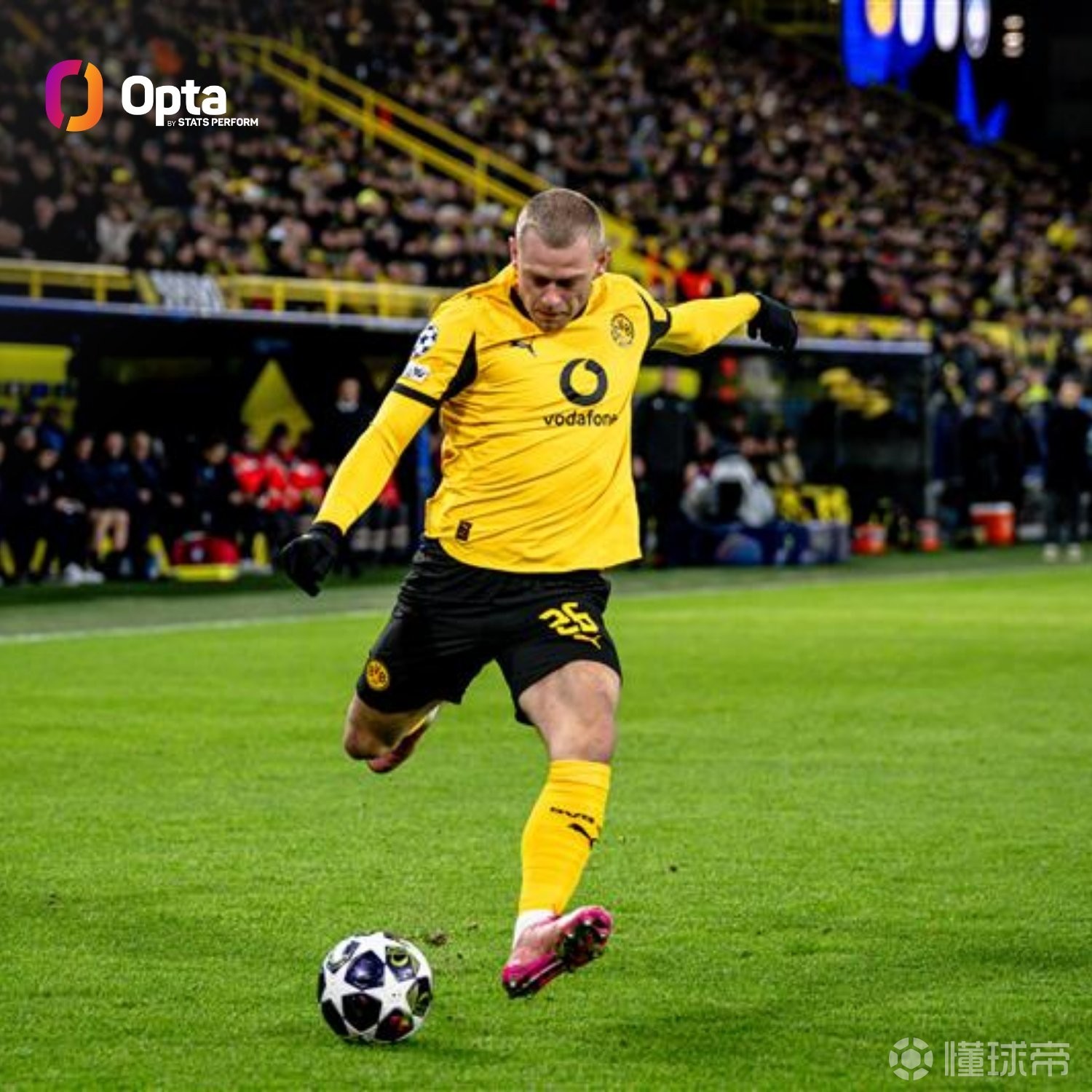 瑞尔森本赛季通过传中送出12次助攻，五大联赛球员中最多