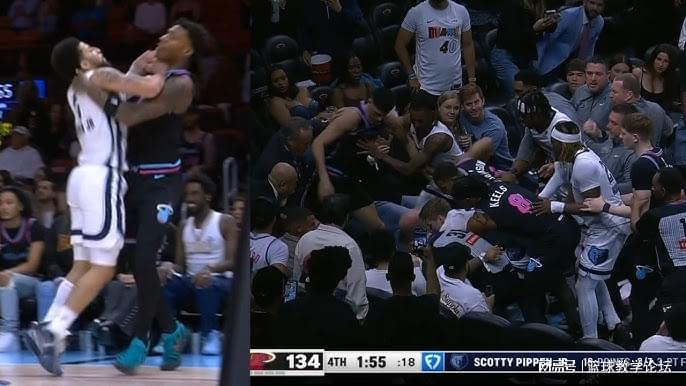 冲突爆发！两人驱逐！等着被NBA禁赛吧