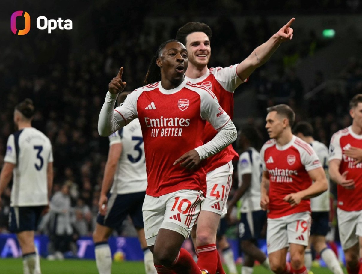 2场5球，埃泽英超北伦敦德比进球追平亨利和范佩西并列队史第3