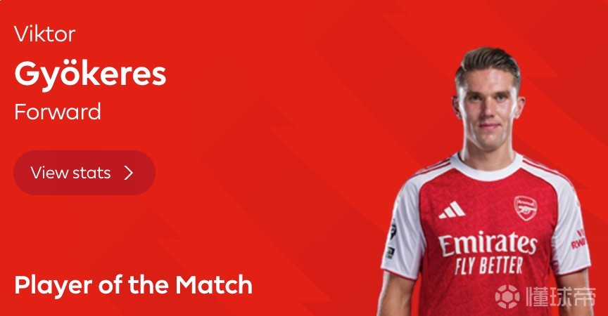 梅开二度助阿森纳双杀热刺，哲凯赖什当选北伦敦德比全场最佳