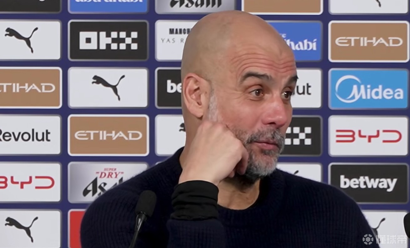 瓜帅：我不太喜欢让哈兰德防守但有时就是需要，他非常无私