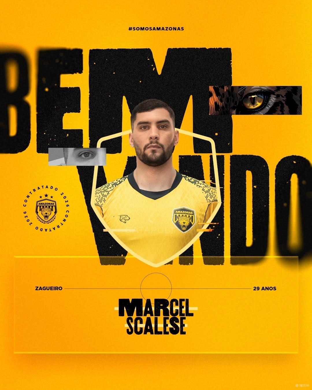 官方：山东泰山旧将马塞尔加盟巴丙球队亚马逊FC