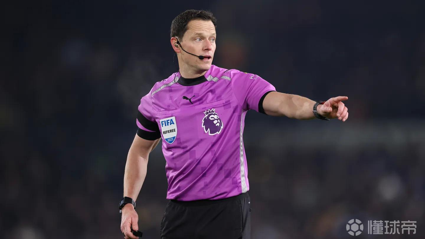 英超第28轮裁判：达伦-英格兰将执法阿森纳vs切尔西
