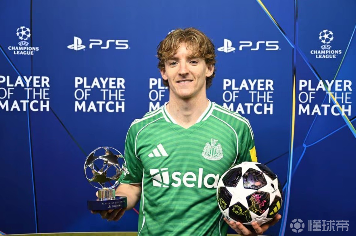 戈登欧冠10球只用15场，英格兰球员中仅凯恩所用场次更少