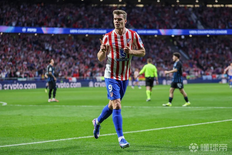 创造历史，瑟洛特成为马竞队史首位欧冠淘汰赛戴帽球员