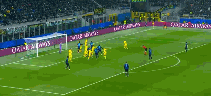 第76分钟，扳回一城，巴斯托尼破门，国米1-2