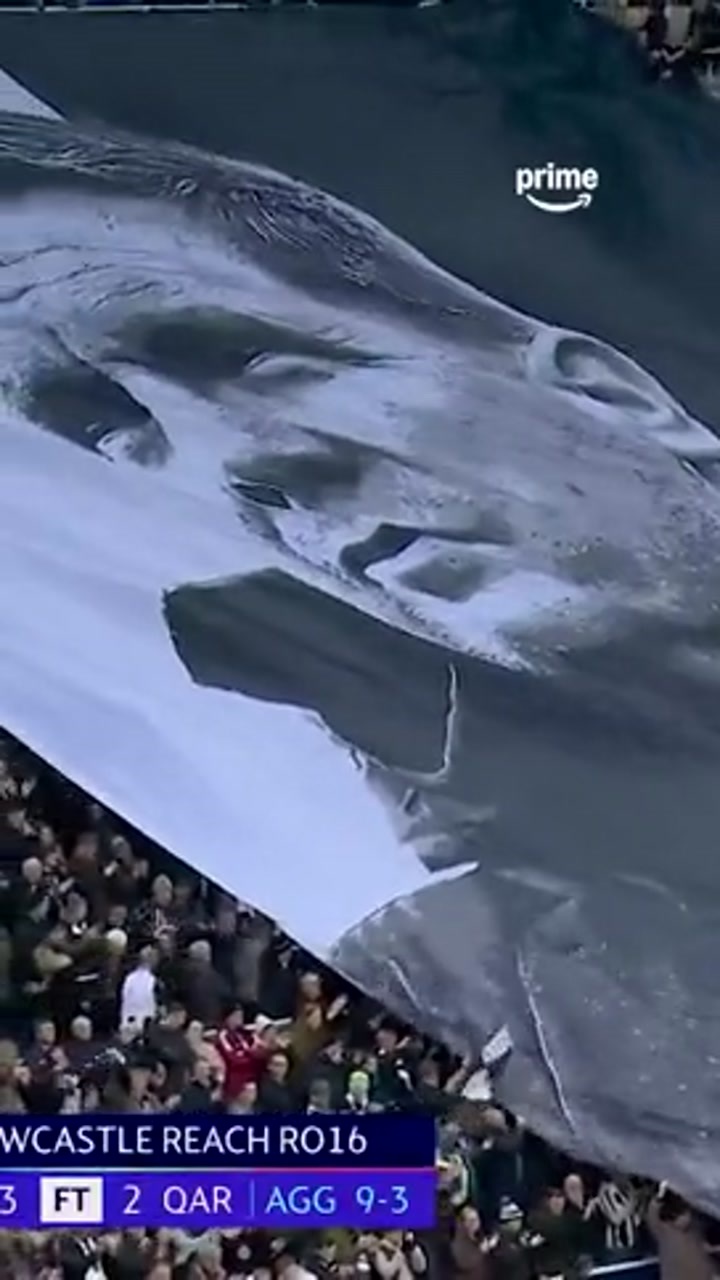 埃迪-豪赛后补看巨型TIFO：拍得挺好看 感谢球迷