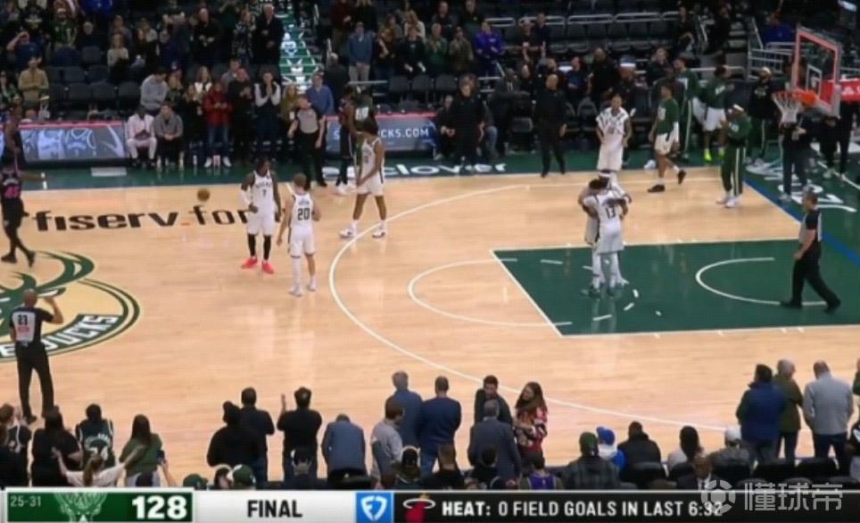 这真实吗？热火末节连续6分半一球未进，最终遭雄鹿逆转