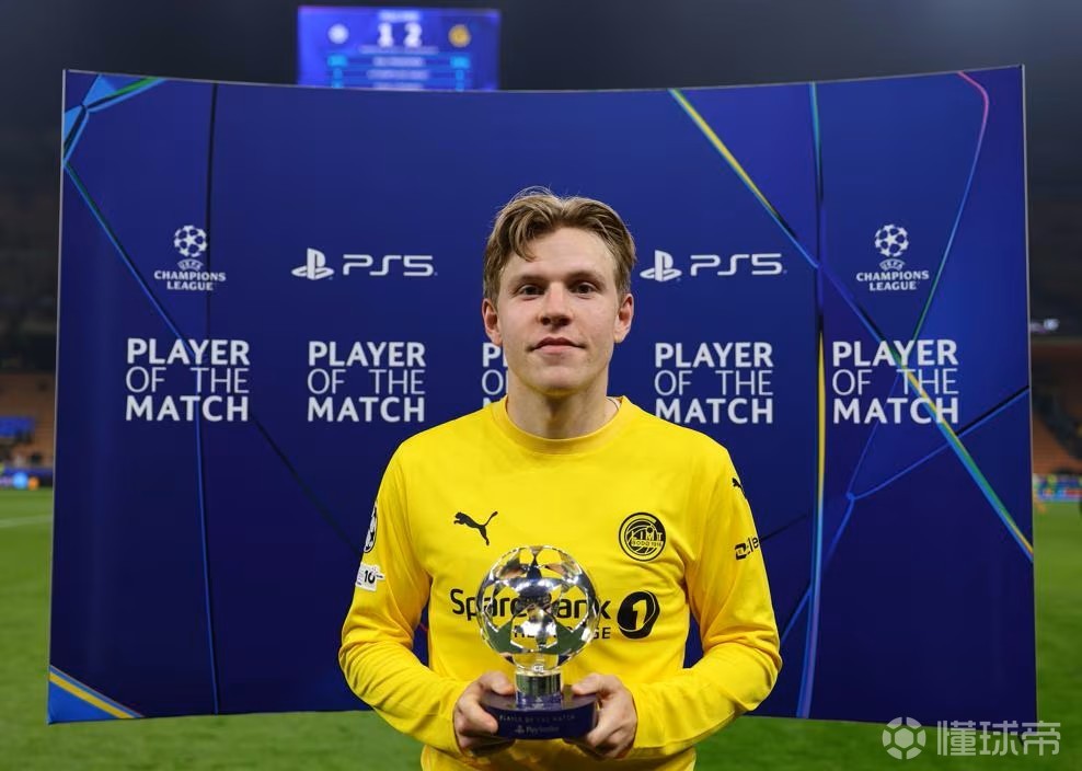 海于格近5场欧冠斩4球1助攻，先后攻破多特、曼城、国米球门