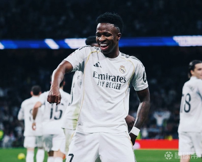 自2022年以来，维尼修斯首次连续五场比赛为皇马进球