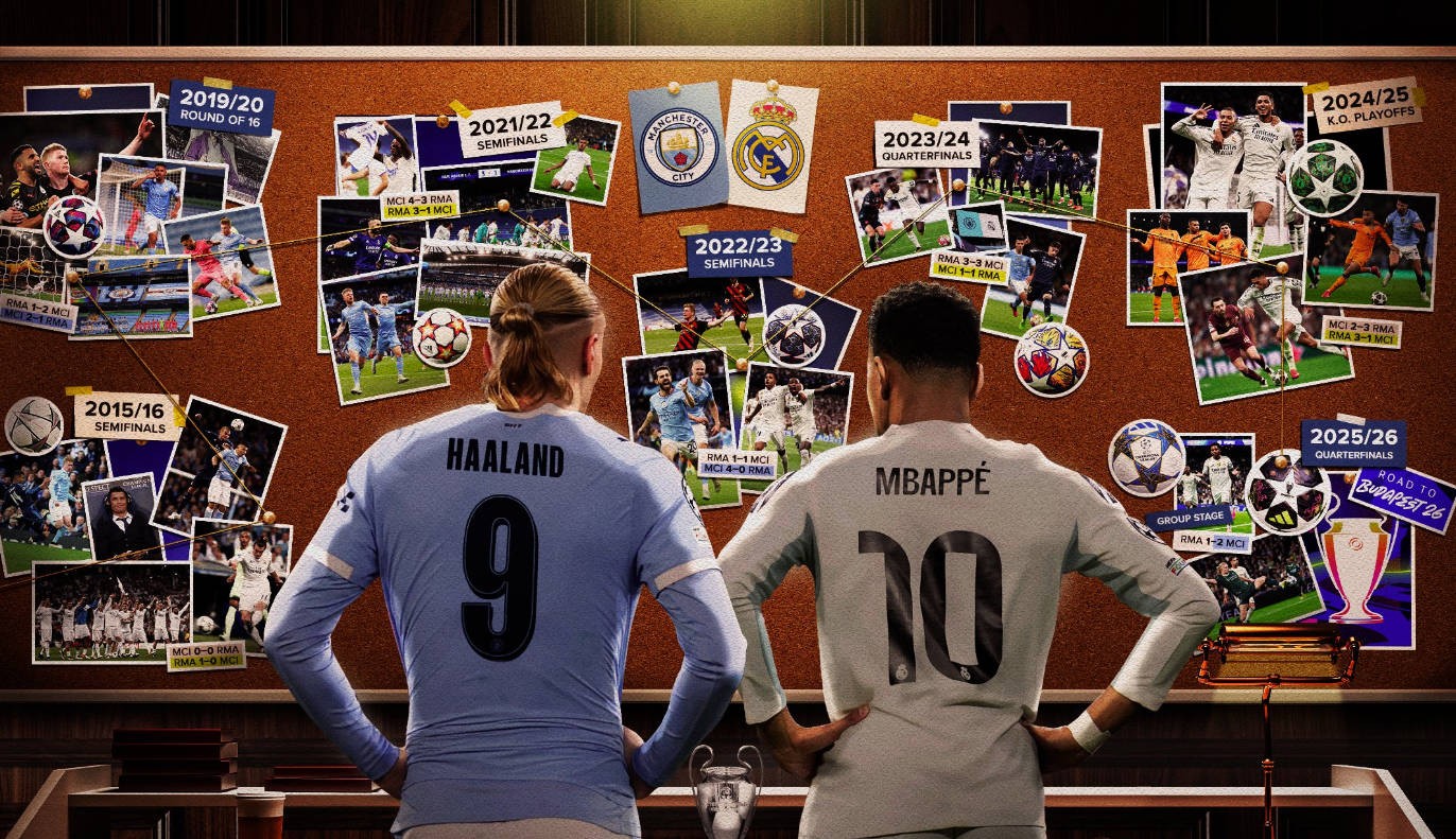 皇马/曼城、法国/挪威相遇，姆巴佩哈兰德今年可能3次交手