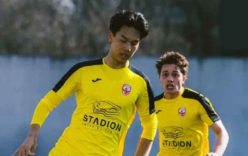 18岁前锋张家鸣首发出战塞尔维亚U19联赛 打入留洋生涯首球