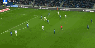 半场战报：巴黎1-0勒阿弗尔，巴尔科拉破门，李刚仁失单刀