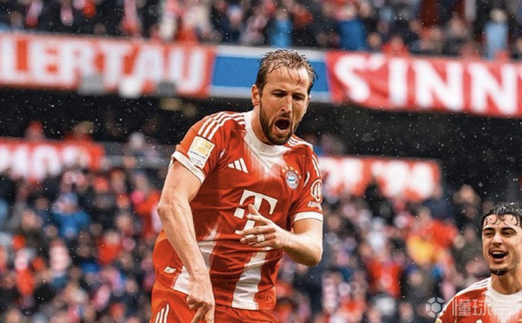 37场45球5助，凯恩本赛季俱乐部赛事已直接参与50球