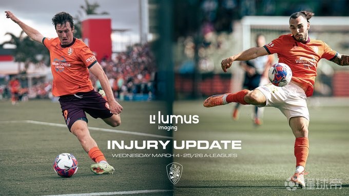 布里斯班狮吼官方：达戈斯蒂诺、克里斯-朗预计伤缺约六周